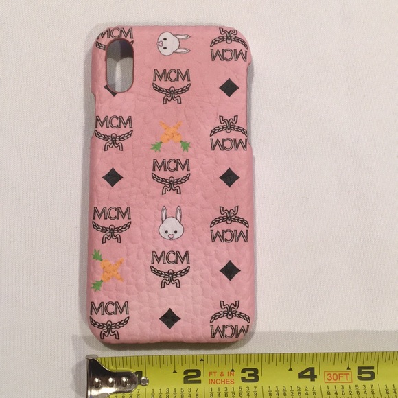 🐰MCM🐰Pink Rabbit/Carrot🥕print iphone X/XS case - Picture 7 of 8